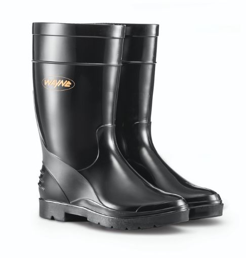 Picture of Wayne Duralight 1 Ladies Gumboots - Black / Black