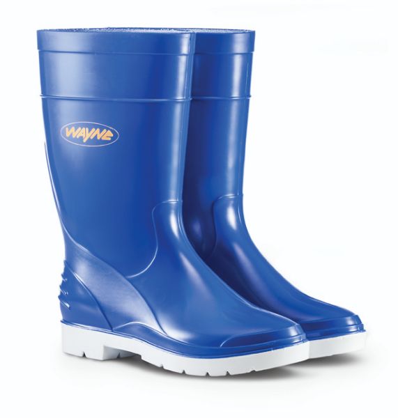 Picture of Wayne Duralight Womens Calf Length Boots Blue & White