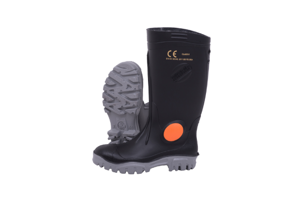 Picture of Neptun Shosholoza Steel Toe cap Gumboot Black/Grey