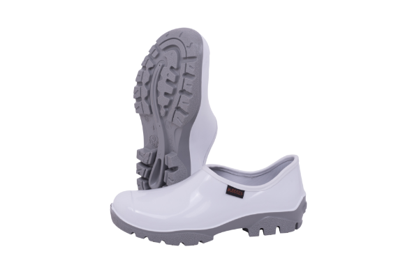 Picture of Neptun Shova Slip on Shoe Gumboot White/Grey