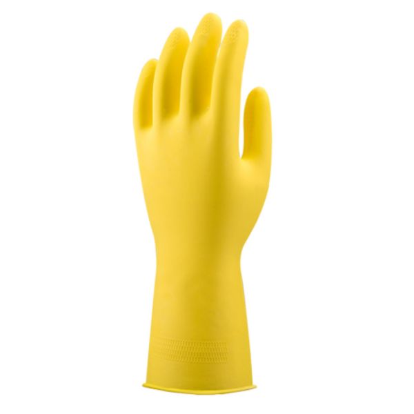 Picture of Latex Rubber Gloves - Yellow