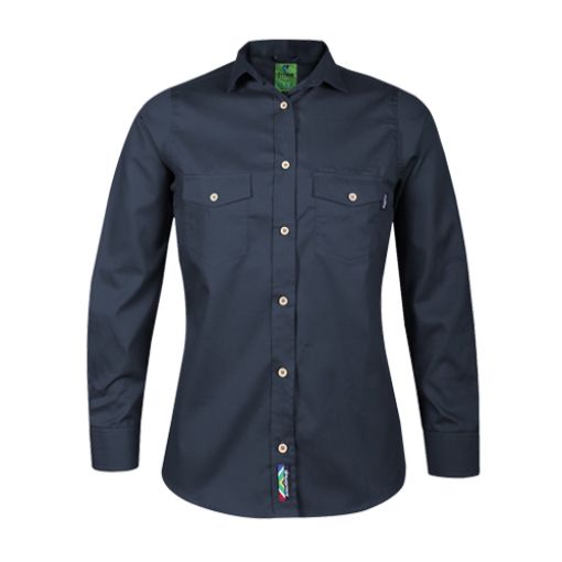Picture of Homegrown Ladies Long Sleeve Work Shirt - 4 Colour Options