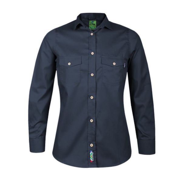 Picture of Homegrown Ladies Long Sleeve Work Shirt - 4 Colour Options