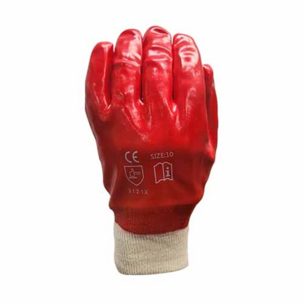 Picture of Red PVC Fully Dipped Gloves