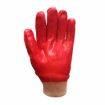 Picture of Red PVC Dipped Gloves Knitted Wrist - Smooth