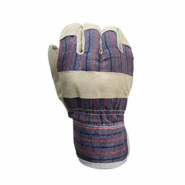 Picture of Pigskin Leather & Candy Stripe Cotton Riggers Gloves - Economy