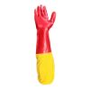 Picture of Red PVC Dipped Gloves With Extended Elasticated Cuff