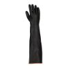 Picture of 40cm Black Latex Rubber Gloves - Smooth