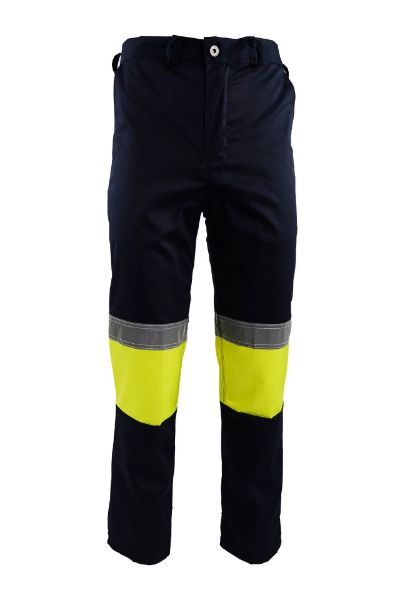 Picture of  Titan 2 Tone Lime & Navy Reflective Trouser