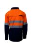 Picture of Titan Electric Blue & Charcoal 2 Tone Reflective Vented Shaft Shirt