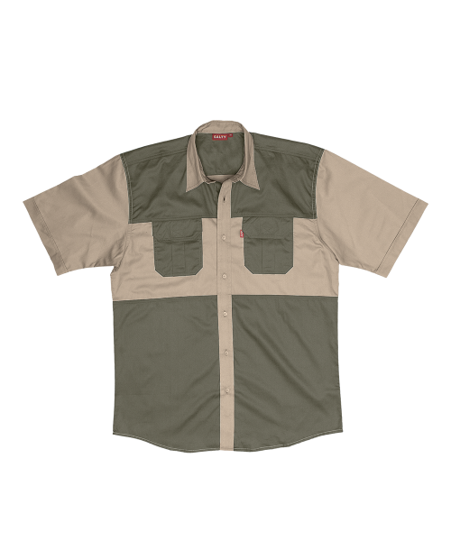 Picture of Javlin Delta 2-Tone Bush Shirt - 3 Colour Options