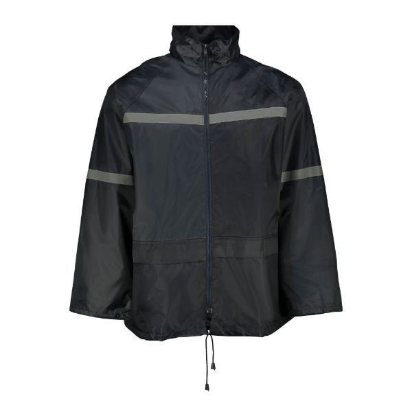 Picture of Lined Rain Suit, Reflective Tape - Navy