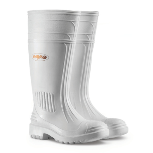 Picture of Wayne Egoli Heavy Duty Gumboots - White / White
