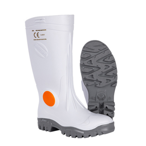 Picture of Neptun Stimela Heavy Duty PVC Gumboot - White / Grey