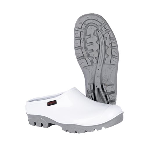 Picture of Neptun Shova Clog PVC Boot - White / Grey