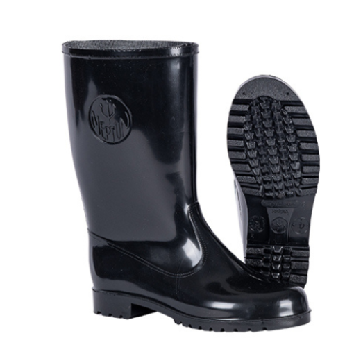 Picture of Neptun Ladies Marina PVC Gumboot - Black / Black