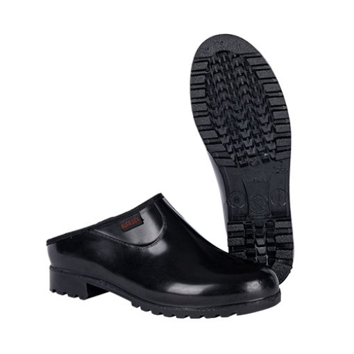 Picture of Neptun Ladies Marina General Purpose PVC Clog - Black / Black