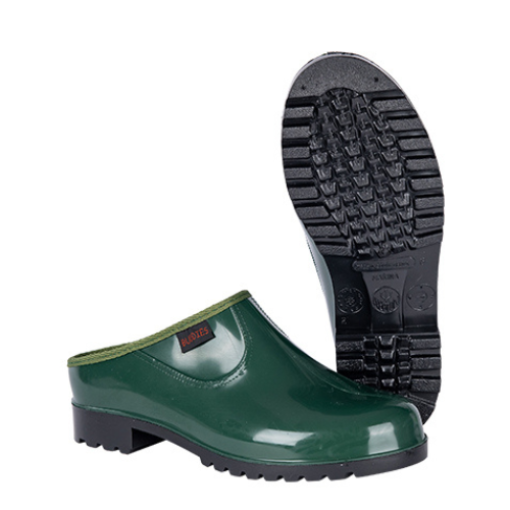 Picture of Neptun Ladies Marina PVC Clog - Green / Black