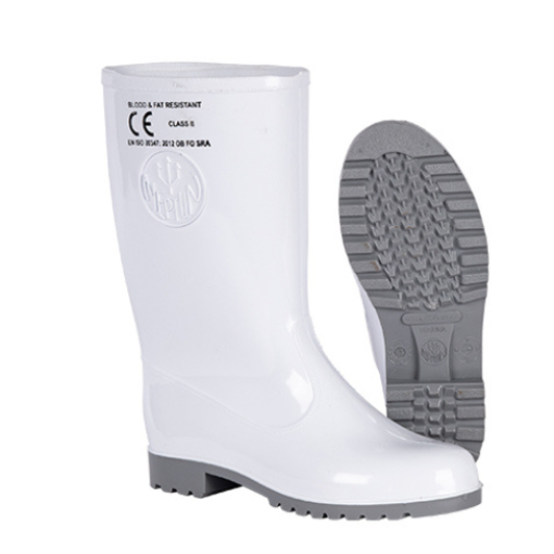 Picture of Neptun Ladies Marina Nitrile PVC Gumboot - White / Grey