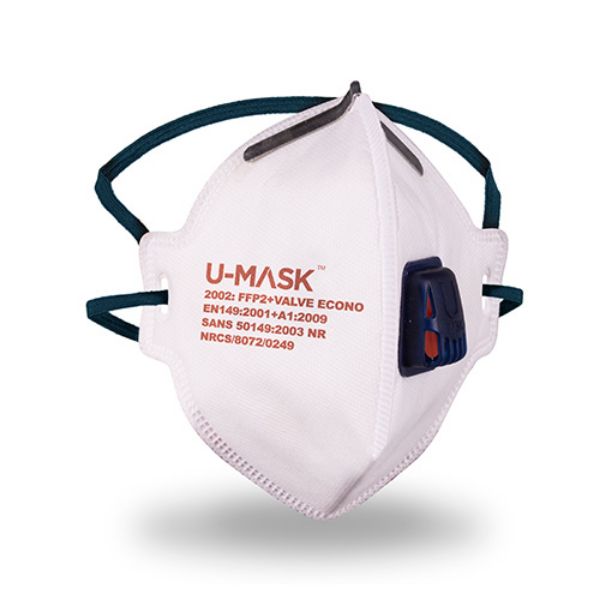 Picture of U-MASK, FFP2 Econo + Valve Disposable Half Mask